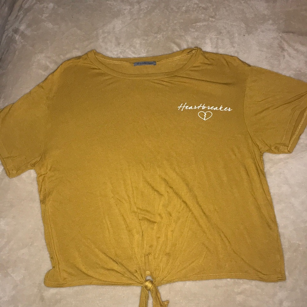 Charlotte russe "Heartbreak" gold/yellow too